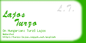 lajos turzo business card